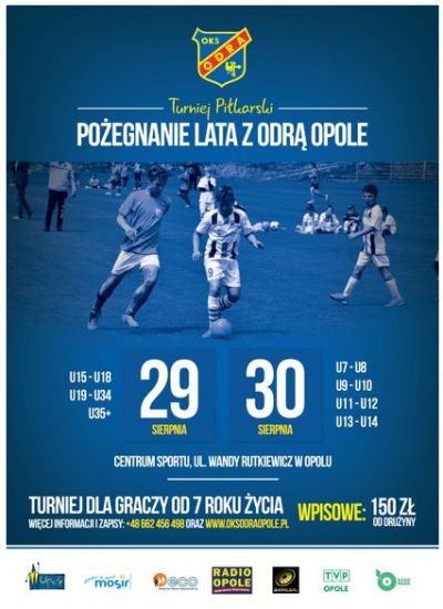 Turniej Pożegnanie Lata z Odrą Opole - plakat