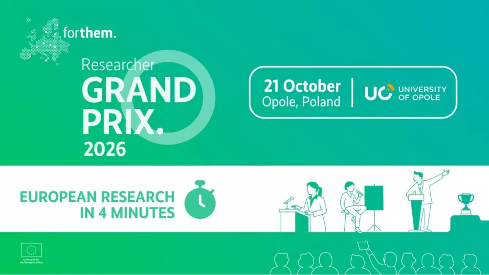 Grafika zapowiadająca finał FORTHEM Researcher Grand Prix 2026